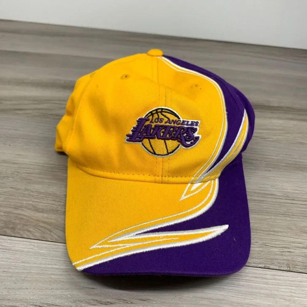 Los Angeles Lakers Youth Hat Reebok Adjustable Purple Yellow‎ 100% Cotton